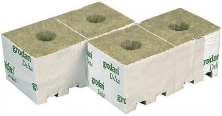 10 Rock Wool cubes 10 cm x 10 cm x 6.5 cm – Grodan