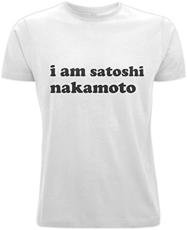 edelivery I am satoshi Nakamoto T-Shirt (Bitcoin Founder) … (L, White)