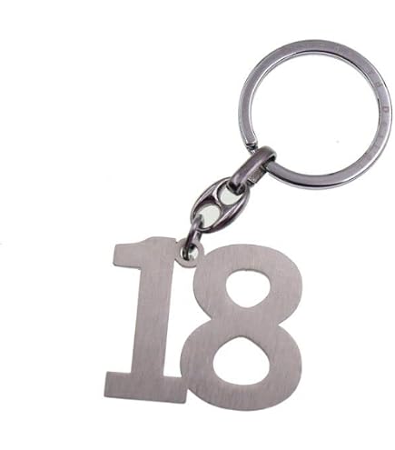 Portachiavi Metallo Numero 50 – Bomboniera Originale Per 50° Compleanno O Anniversario, Idea Regalo In Argento