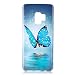 Produktbild Hülle für Samsung Galaxy S9 (5,8 Zoll), Anlike Malerei Muster Case Cover Tasche Schutz Etui Schutzhülle für Samsung Galaxy S9 (5,8 Zoll) - Blauer Schmetterling