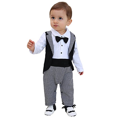 ZOEREA Säuglings babys scherzt Kinder kleidungs mantel Weste Spielanzug der Ausstattungs overall mit langen Ärmeln Baumwolle Kleidung - 2