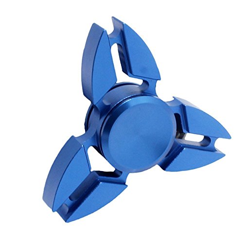 DKRhea Crab fidget hand spinner Triangle Aluminum Alloy Tri-Spinner Fidget Toy for Stress and Anxiety Relief (Blue) DKRhea Crab fidget hand spinner Triangle Aluminum Alloy Tri-Spinner Fidget Toy for Stress and Anxiety Relief (Blue)