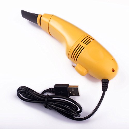 Preisvergleich Produktbild DingLong USB Staubsauger Für Tastatur, USB-Staubsauger zur Reinigung von Computer-Tastatur Entwickelt (Gelb)