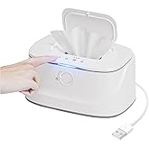 Baby Wipes Warmer, Wipe Warmer for Babies with Small Night Lights and 3 Temperature Control, Portable Large Capacity Wet Wipe