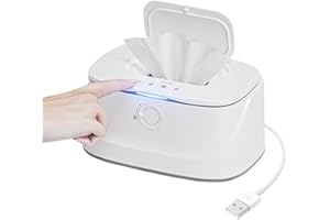GOBESTY Baby Wipes Warmer, Wipe Warmer for Babies with Small Night Lights and 3 Temperature Control, Portable Large Capacity Wet Wipe Dispenser, Fast and Even Heating, Suitable for Both Outdoor and Home Use