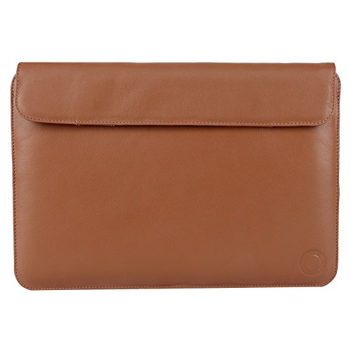 13,3 – 14 Zoll Notebooktasche Laptoptasche Ultrabook Macbook Pro / Air 13 Tasche Hülle Lenovo Acer Samsung Asus Sleeve PU Leder 13.3 Braun - 2