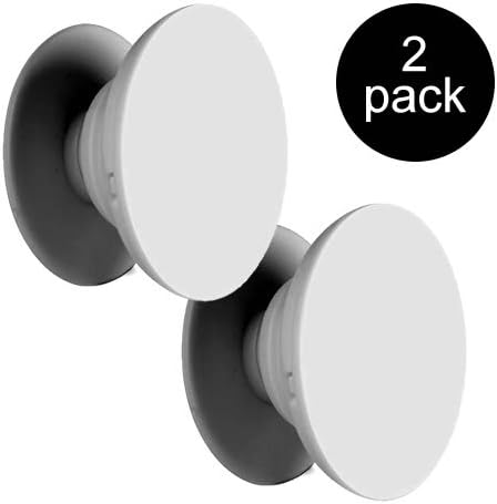 Multi-Function Expanding Phone Stand and Grip socket pop for Smartphone Tablets MP3 and more - 2 Pack White