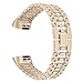 Produktbild Bling Strass Smartwatch Ersatz Armband,Edelstahl Metallarmband, Alloy Solid Wire Mesh mit Interlock Verschluss,5.5-8.0inch,für Buiness Party Banquet Daily,für Fitbit Charge 3 Smart Watch
