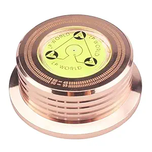 EXCLUZO 50Hz Record Weight Stabilizer Turntable Clamp Stabilizer LP Disc Stabilizer Golden