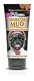 7th Heaven Charcoal Hard Drying Facial Mud Mask 100g Tube with Crushed Walnut and Black Lava to Detox Away Oils on Oily, Combo and Problem Skin
