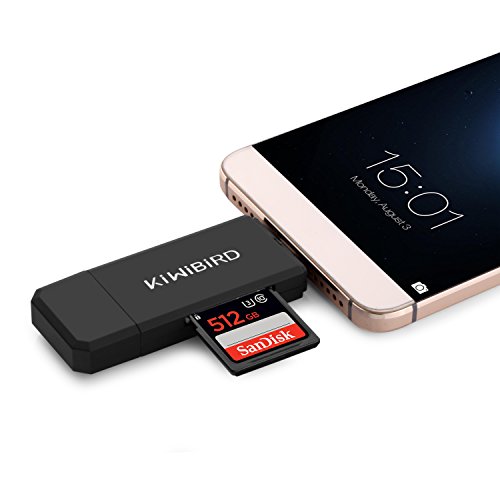 KiWiBiRD USB Typ-C/USB 3.0/Micro USB OTG SD/Micro SD/TF Kartenlesegerät für Apple MacBook 12 „, MacBook Pro Touch Bar, Google 2nd Chromebook Pixel, Pixel C, Nexus 5X & 6P,Google Pixel, LG G5, HTC 10 , Huawei P9, OnePlus 3 und mehr Typ-C Handys, Tablets und PCs - 5