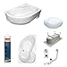 Produktbild bestshop24.eu Premium Eckbadewanne Bali 170x100 cm Rechts + Schürze - Ablaufgarnitur AlcaPlast und Füßen IM Set