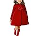 Produktbild Longra Baby Kinder Wintermantel Winterparka für Mädchen Dicke Warme Winterjacken Langmäntel Kinder Wollmäntel Steppmantel Lang Parkas Outdoorjacke Outwear (110CM 3Jahre, Red)