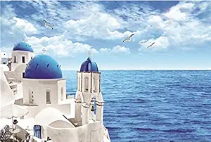 Chocozone Santorini Island 1000 Piece Jigsaw Puzzle for Kids and Adults, Educational Puzzles Toys for 10 Years Old Girls and Boys