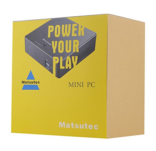 Matsutec Mini pc Ultra Compact PC Ubuntu 16.04 Intel Skylake I7-6500U 8G DDR3L 256G SSD AC WIFI Gigabit LAN HDMI USB 3.1 Type C (240GB SSD | 8G DDR3) - 8
