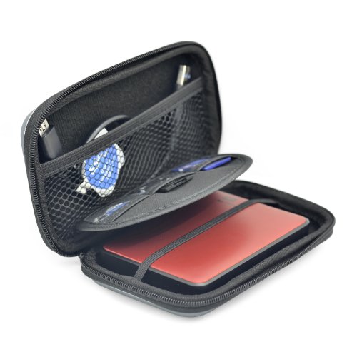 Festplattentasche Schutzhülle YAMAY Tragbare Shockproof Festplatte Hülle Tragetasche Fall Hüllenabdeckung für 2,5 Zoll Seagate WD Toshiba Externe Festplatten (Schwarz) - 4