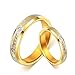 Yellow Chimes Love Forever Gold Plated Proposal Couple Rings for Girls and Boys RS.795.00
