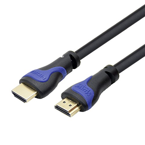MutecPower 1m HDMI Kabel 1.4a / 2.0 - High Speed mit Ethernet 4K Ultra HD 2160p / Full HD 1080p - 3D / ARC / CEC - Kabel 3 fach geschirmt / inkl. Stecker- und Kontaktschirmung - Schwarz 1 meter