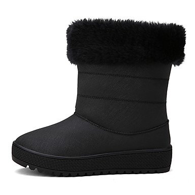zrlslyfemale-Stiefel-Snow-Boots-Winter-Synthetik-Mikrofaser-PU-Freizeit-Outdoor-Bro-und-professionelle-Spitze-Flache-Stiefel