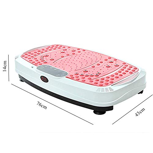Preisvergleich Produktbild JZS Power Plate - Fettreduktion Slim Professioneller Vibrationstrainer Ganzkörpermassage Slim Übung Fitnessgerätmutiuse zu Hause Familie Faule Bewegung, Rosa