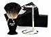 Pure Black Badger hair Shaving Brush For HIM with Brush Holder/Stand.