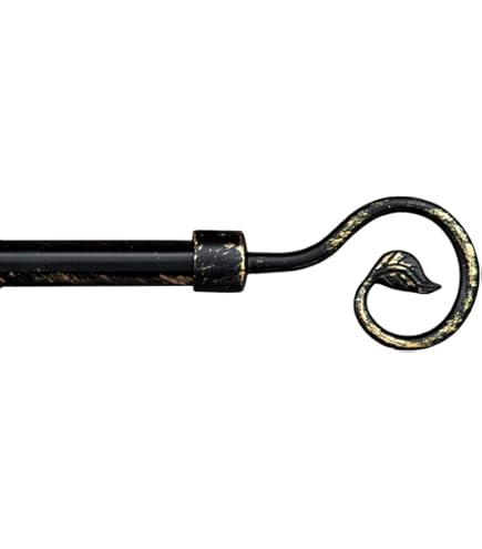 Emmevi Tringle à Rideaux Extensible 120-210 Ou 160-300 Fer