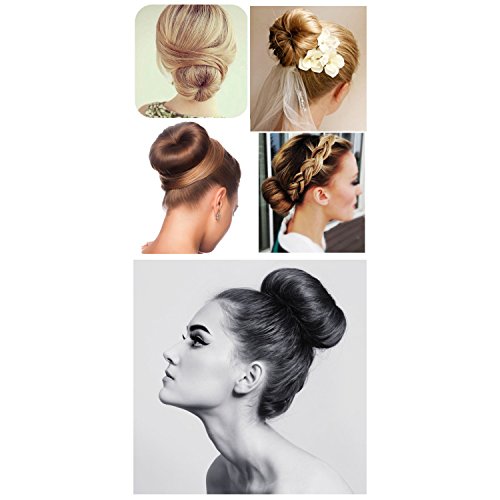 NALATI **Frühling Mode Frisur** 2 Stücke Damen Fashion Haarstyling Tool Donut Hair Bun Französisch Magie DIY Dutt Fast Hilfe- Perfekt für lange Haare - 6