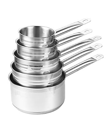 Art&Cuisine 9529 Set de 5 Casseroles Acier Inoxydable Inox 12/14/16/18/20 cm