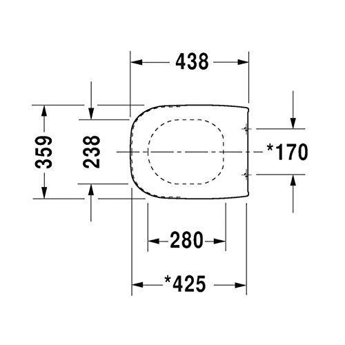 Set DURAVIT D-Code WC-Sitz mit Absenkautomatik SoftClose - 2