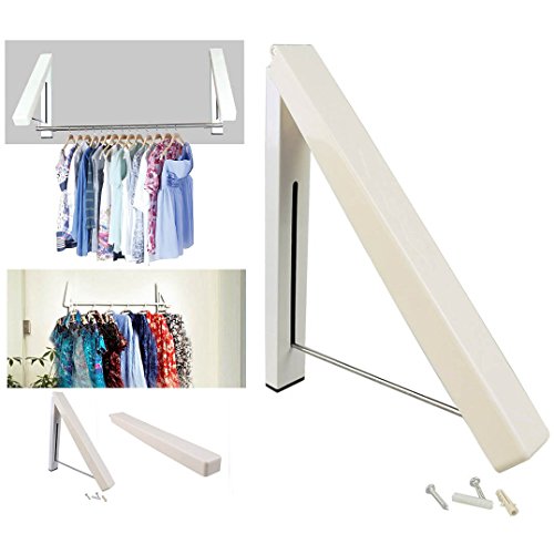 Preisvergleich Produktbild Itian 1pc Folding Kleiderbügel, Edelstahl-Faltwand Aufhänger, Durable Aufhänger, Kunststoff-Schale