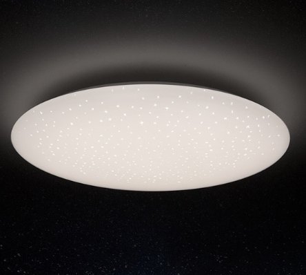Preisvergleich Produktbild YEELIGHT Smart LED Deckenleuchte (450mm) - Unterstützung WiFi / Amazon Alexa / Google Startseite, APP + Bluetooth Fernbedienung, Einstellbare Farbtemperatur und Helligkeit, einzigartiges Mondlicht, 5 Minuten schnelle Installation - Sternenhimmel Lampenschirm (Galaxis)