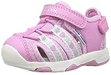 geox respira lauflernschuhe Gepolsterte Lederdecksohle Geox Baby Mädchen B Multy Girl C Sandalen, Pink (Dk Pink C8006), 20 EU