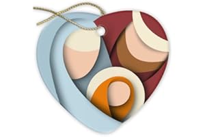 F.LLI BONELLA Fratelli Bonella | Dekoracja świąteczna w Chinach, kształt serca z wytłoczonymi figurkami | Made in Italy