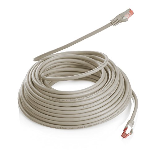 TPFNet (10er PACK) 1m CAT.6 – CAT6 Premium Ethernet LAN Patchkabel SFTP DOPPELT GESCHIRMT | Gigabit Netzwerkkabel | LAN-Kabel | RJ45 Kabel | Internetkabel | RJ45 Netzwerk Anschlusskabel | Patch Kabel | Ethernet Kabel mit Knickschutztülle grau (RJ45, Cat 6, Twisted Pair, S/FTP (PIMF) DOPPELT GESCHIRMT, halogenfrei, 1000 Mbit/s / 1 Gigabit) - 7