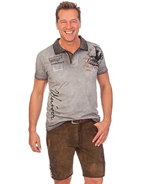 Trachten Lederhose kurz - MARLON - walnuß