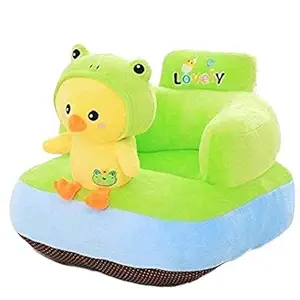Tutooze Chick Shape Plush Cushion Baby Sofa Seat or Rocking Chair for Kids 0 to 2 Years (Green)