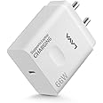 Lava 66W (Mobile & Laptop) Fast Charger with PD Technology | Super Fast Charging Compatible with Laptop, iPhone, Lava Agni 3, Samsung, MI, & All Android Devices | Finger Hold Design | BIS Certified