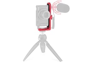 JOBY Vert 3K, Staffa a L per Foto e Video, Staffa Fotocamera Combinabile con Kit GorillaPod 3K, L Bracket per Fotocamera Mirrorless, CSC, Vlogging, Creazione Contenuti