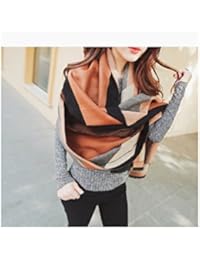 Cashmere bufanda mujer primavera e invierno campo chal doble engrosamiento sección larga de invierno chaqueta de abrigo 190 cm (74.8 pulgadas) x 65 cm (25.5 pulgadas) ( Color : C )