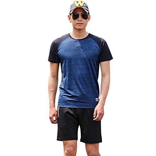 Quick Dry Atmungsaktiv Fahrrad Sportshirt Herren Kurzarm Ärmel Sommer Outdoor Fitness Funktionsshirt - 3
