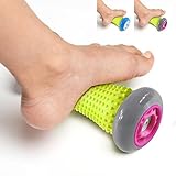 New Thinking Foot Massage Roller - Muscle Roller Stick - Wrists and Forearms Exercise Roller for Plantar Fasciitis Wrists and Forearms Exercise Roller, Recovery Tool for Plantar Fasciitis, etc (Ash)