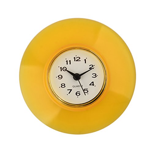 Vicoki Silikon Saugnapf Uhr Wasserdicht Mini Küche Bad Dusche Uhr – Gelb - 2