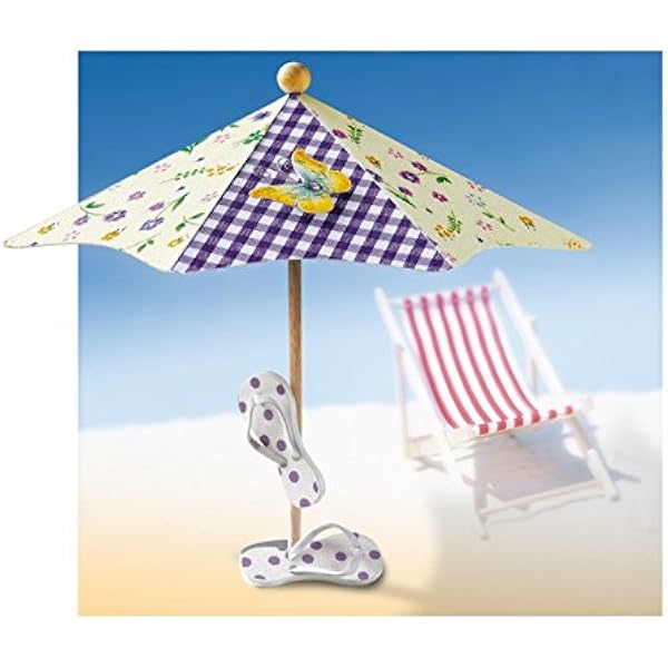 VANZACK 5 Stück Mini-Strandschirme Bunt - Deko Für Aquarium, Terrarien, Mikrolandschaften & DIY