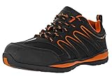  REIS Ecuador Arbeitsschuhe Berufs-Schuhe Ohne Stahl-Kappe, Rutschfeste Sohle, Antistatisch, Farbe Orange, Größe: 43