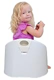 Rotho Babydesign TOP Xtra Komfort-Kindertopf / Töpfchen für erleichteres Sauberkeitstraining / 1 x Sitz 40cm x 34cm x 32cm in silbergrau / weiß - 3