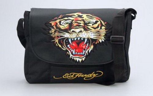 Preisvergleich Produktbild ED HARDY TASCHE Collegetasche Umhängetasche Tiger 38x31x9cm