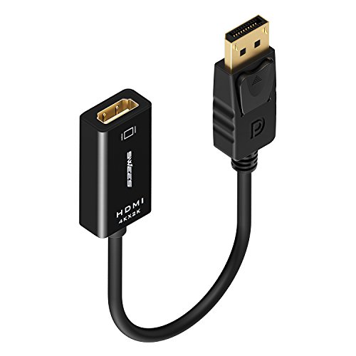 4K Displayport auf HDMI, Swees 4K Displayport / DP auf HDMI Adapter Kabel Konverter Male to Female inkl. Audio-Übertragung - 4
