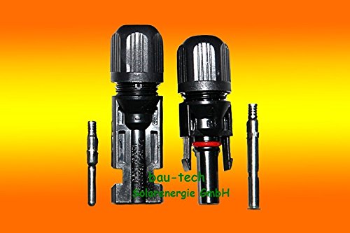1 Paar MC4 Stecker + Buchse Original Lumberg 4 - 6mm² für Solarkabel von bau-tech Solarenergie GmbH