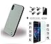 Produktbild BMW Logo Imprint Leder Hardcover für Apple iPhone X 2in1 Kombiset 1x ClipOn Echt Leder HartCover / Hülle / Case Handytasche Back Cover Taupe + 1x Displayschutzfolie aus 9H Panzerglas Tempered Glass