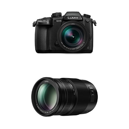 Panasonic DC-GH5LEB-K Lumix G Compact System Camera with H-FSA100300E Lumix G VarioUltra Lens Bundle